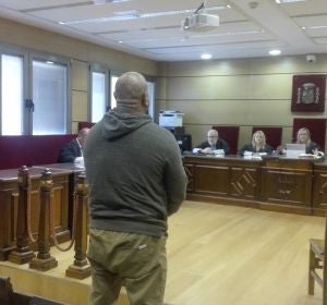 El acusado, durante la vista oral que se ha celebrado en la Audiencia de Ciudad Real El acusado, durante la vista oral que se ha celebrado en la Audiencia de Ciudad Real
