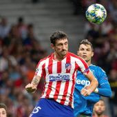 El defensa del Atlético, Stephan Savic. 