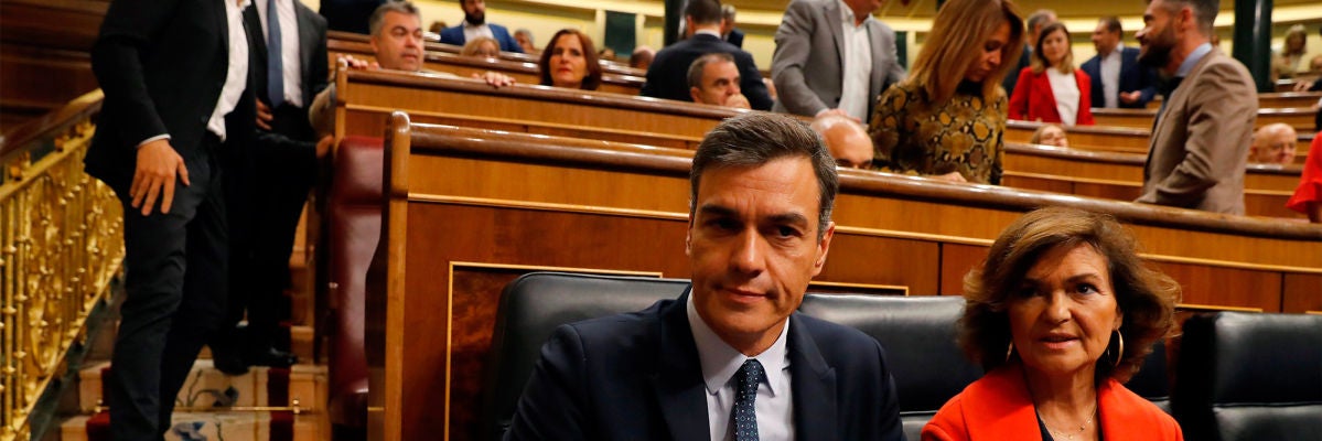 Sánchez se aleja de ERC y avisa de que aplicará el 155 ante cualquier intento de violentar el Estatuto y la Constitución Sánchez se aleja de ERC y avisa de que aplicará el 155 ante cualquier intento de violentar el Estatuto y la Constitución