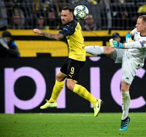 El delantero del Borussia Dortmund, Paco Alcácer. El delantero del Borussia Dortmund, Paco Alcácer.