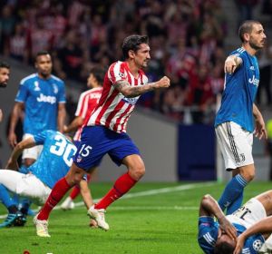 Savic celebra el gol ante la Juventus Savic celebra el gol ante la Juventus