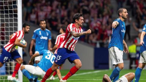 Savic celebra el gol ante la Juventus