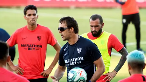 El entrenador del Sevilla, Julen Lopetegui. El entrenador del Sevilla, Julen Lopetegui.