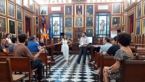 Alberto Jarabo, Portavoz de Cort, en el acto de escrutinio de los presupuestos participativos.