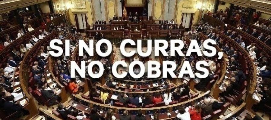 Imagen oficial de la campaña 'Si no curras, no cobras'