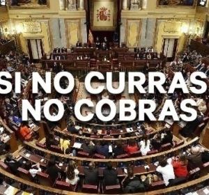 Imagen oficial de la campaña 'Si no curras, no cobras' Imagen oficial de la campaña 'Si no curras, no cobras'