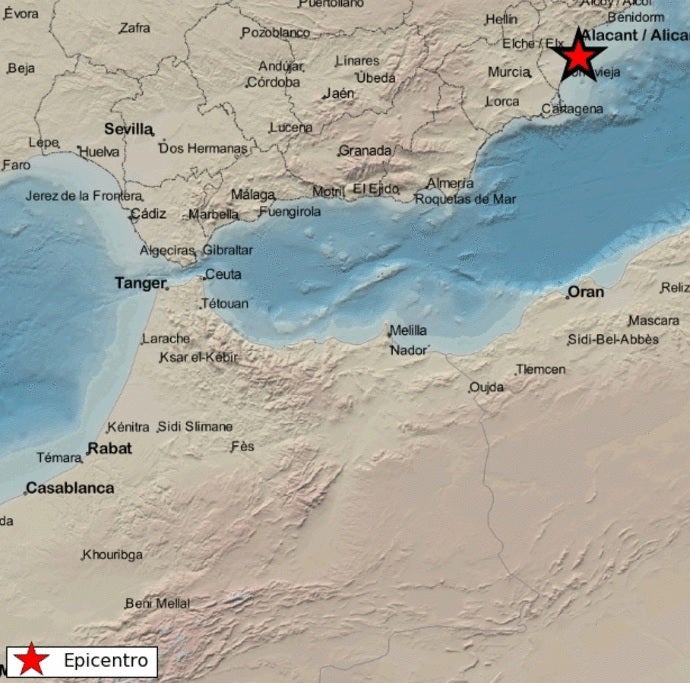 La costa de Santa Pola registra dos terremotos de baja magnitud La costa de Santa Pola registra dos terremotos de baja magnitud