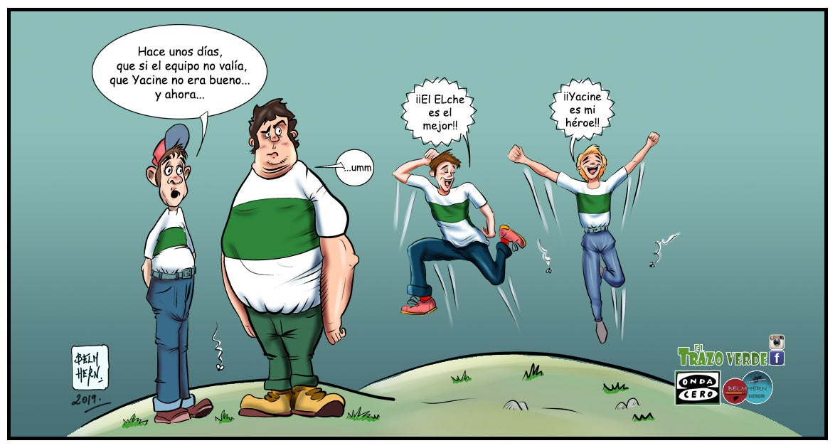 Los goles de Yacine impulsan la mejoría del Elche Los goles de Yacine impulsan la mejoría del Elche