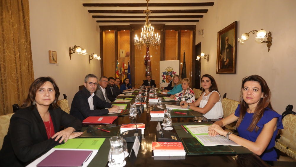 Reunión en Orihuela del pleno del Consell de la Generalitat Valenciana. 