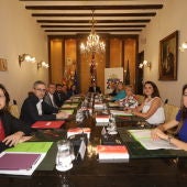 Reunión en Orihuela del pleno del Consell de la Generalitat Valenciana. 
