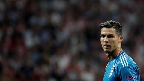 Cristiano Ronaldo, durante el partido contra el Atl&eacute;tico de Madrid