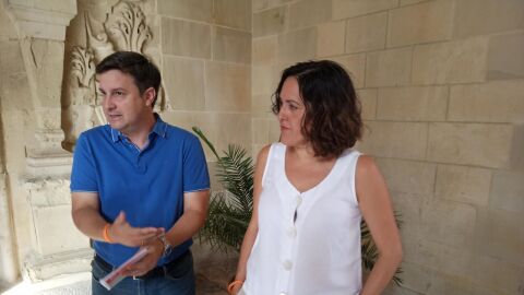 Eduardo Garc&iacute;a-Ontiveros y Eva Crisol, de Ciudadanos Elche.