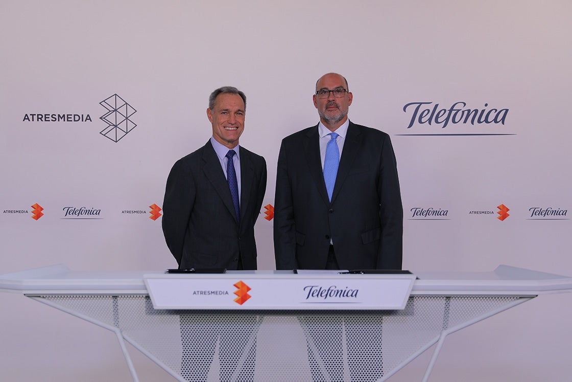 Teléfonica y Atresmedia se unen para crear contenidos de ficción en español en todo el mundo Teléfonica y Atresmedia se unen para crear contenidos de ficción en español en todo el mundo