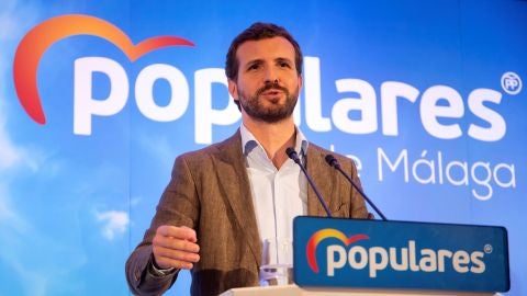 El presidente del PP, Pablo Casado