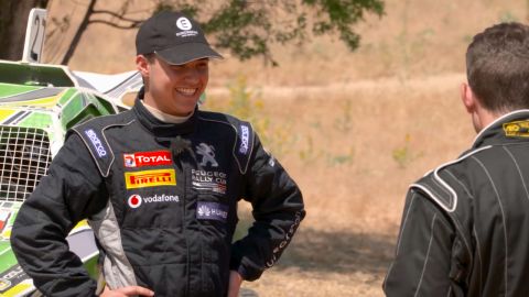 El joven piloto &Oacute;scar Palomo 