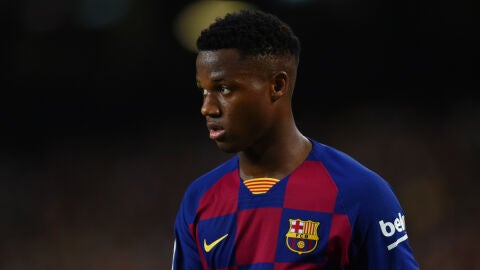 Ansu Fati, con el Barcelona