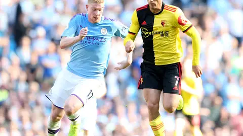 Gerard Deulofeu con la elástica del Watford Gerard Deulofeu con la elástica del Watford