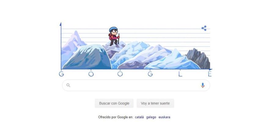 Doodle en homenaje a Junko Tabei