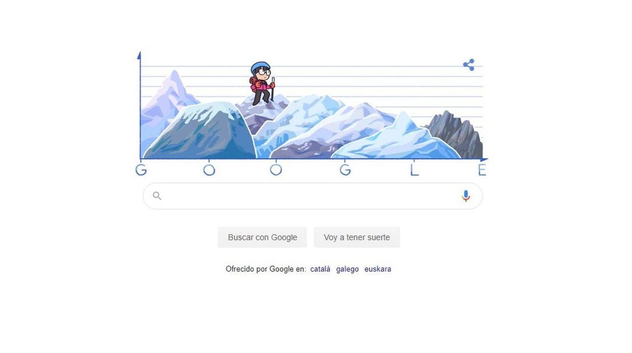 Google homenajea el nacimiento de Junko Tabei, la primera mujer que coronó el Everest Google homenajea el nacimiento de Junko Tabei, la primera mujer que coronó el Everest
