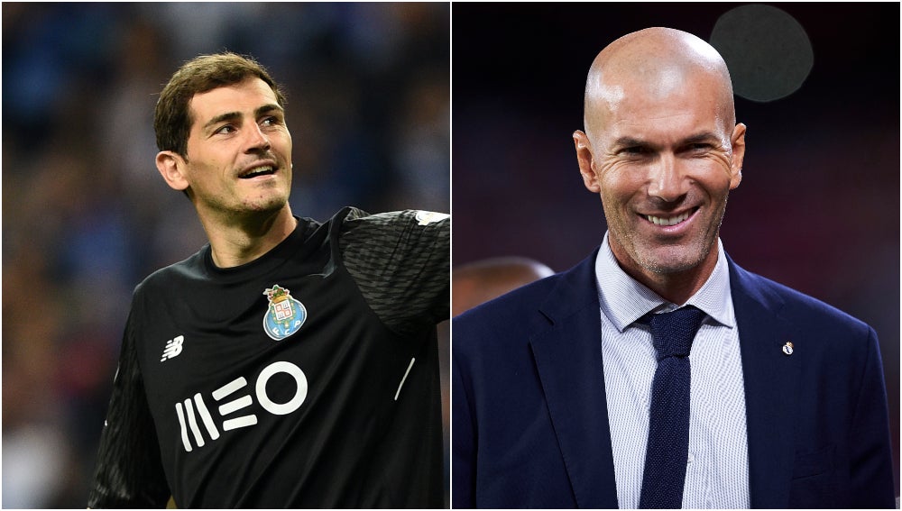 Iker Casillas: "Zidane es un crack, lo que ha conseguido en el Real Madrid es la leche y ojalá consiga mucho más" Iker Casillas: "Zidane es un crack, lo que ha conseguido en el Real Madrid es la leche y ojalá consiga mucho más"