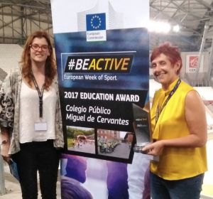El CP Miguel de Cervantes, premio BeActive en 2017, participará en la Cumbre Europea de la Educación El CP Miguel de Cervantes, premio BeActive en 2017, participará en la Cumbre Europea de la Educación