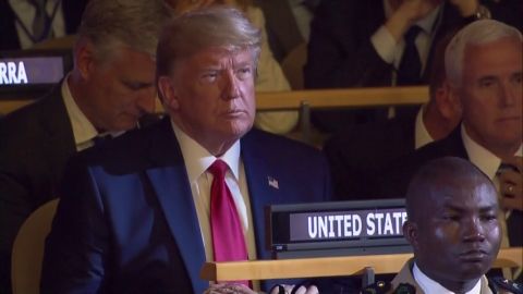 Trump se pasa brevemente por la Cumbre del Cclima de la ONU pero sin intervenir