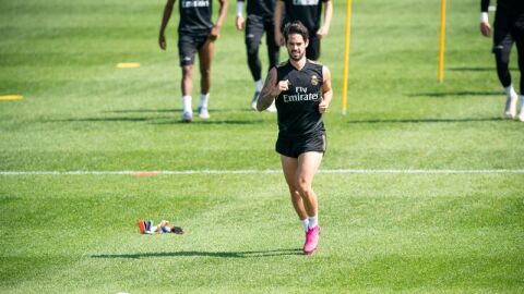 Isco Alarc&oacute;n se ejercita en Valdebebas