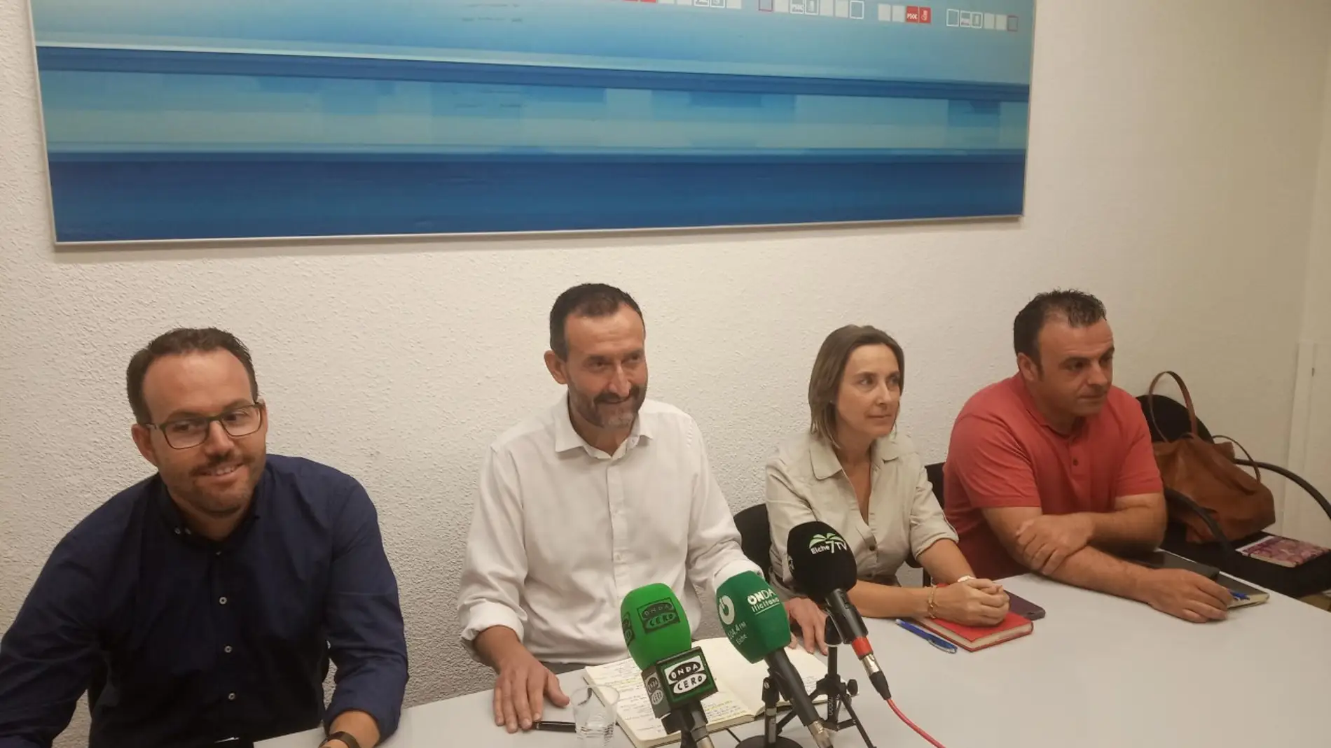Rueda prensa de balance del PSOE de Elche de los primeros 100 días de mandato.