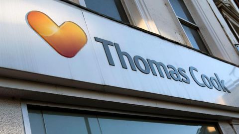 Una de las oficinas de Thomas Cook en Londres 
