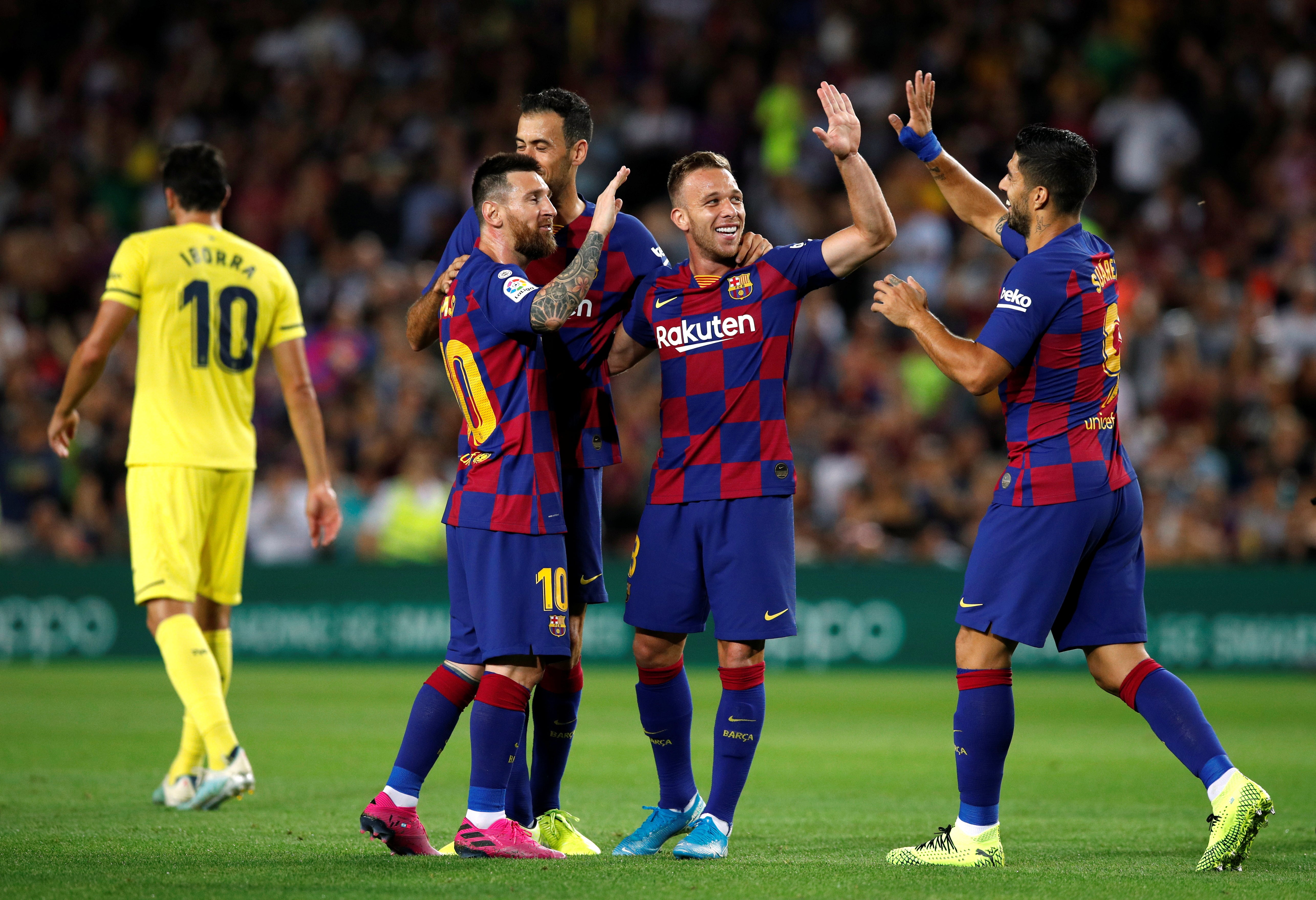 Victoria apretada del Barcelona ante el Villarreal con Messi sustituido por molestias Victoria apretada del Barcelona ante el Villarreal con Messi sustituido por molestias