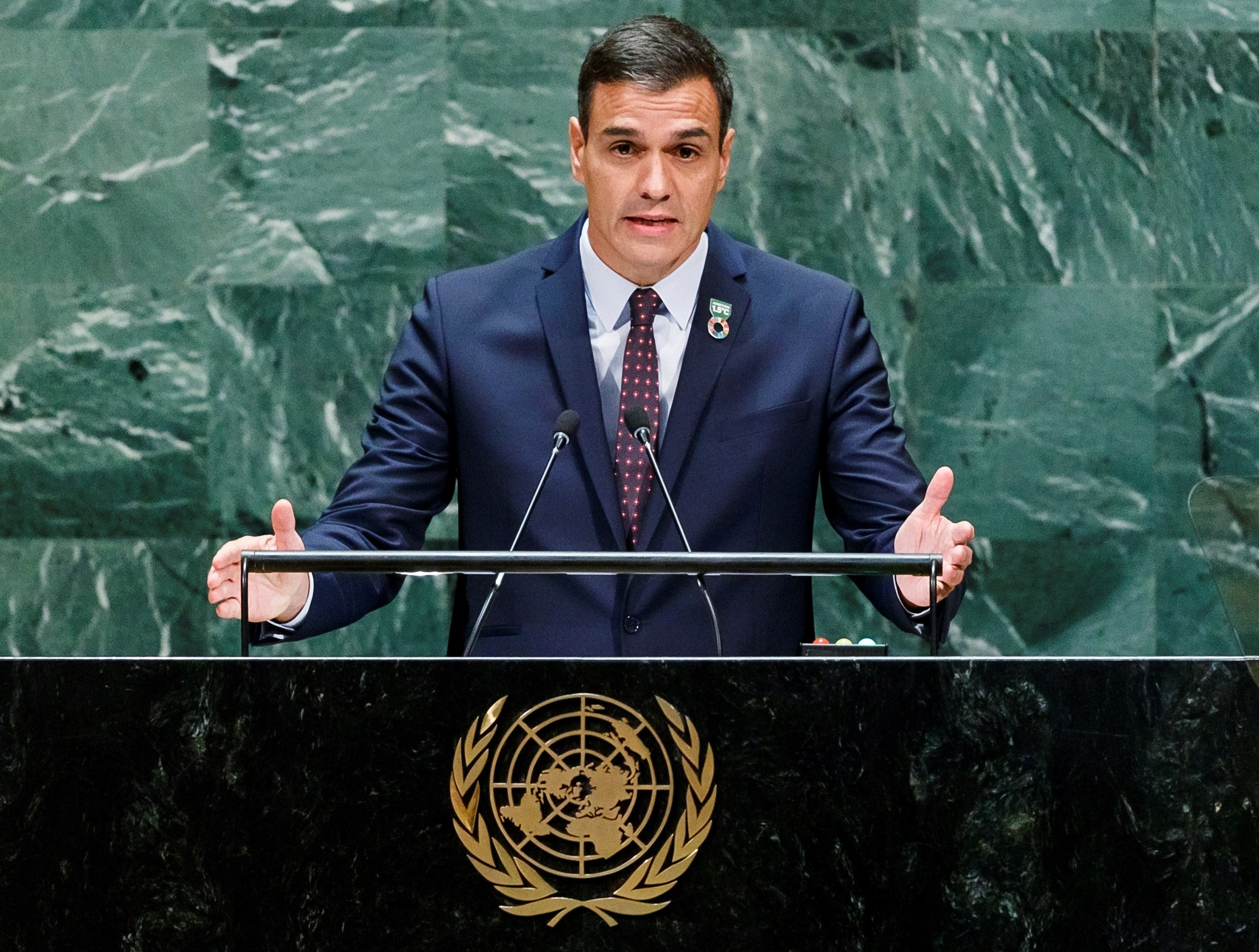 Pedro Sánchez: "Puedo decir con orgullo que en mi país, España, la fuerza de la igualdad es imparable" Pedro Sánchez: "Puedo decir con orgullo que en mi país, España, la fuerza de la igualdad es imparable"