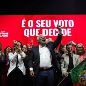 Antonio Costa en un acto de campaña en Portugal