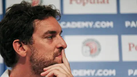 Pau Gasol, en uno de sus actos promocionales. Pau Gasol, en uno de sus actos promocionales.