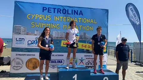 Ángela Martínez, medalla de plata en la Mediterranean Swimming Open. NATACIÓN