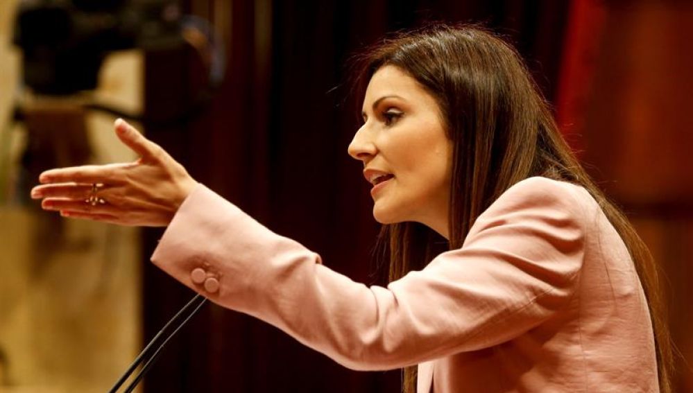 La líder y portavoz grupo parlamentario de Ciudadanos, Lorena Roldán