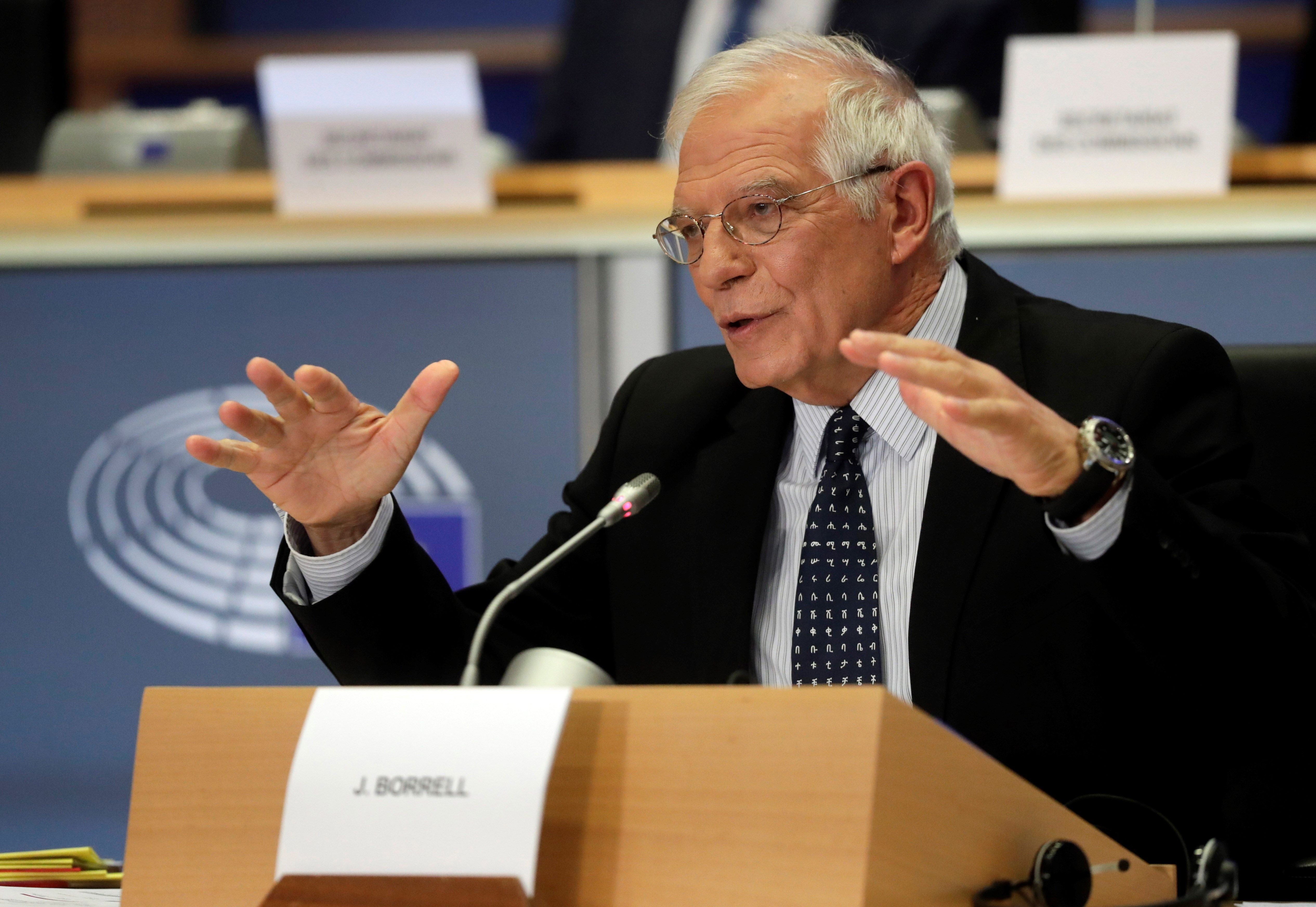 Borrell recibe el visto bueno de los eurodiputados para ser jefe de la diplomacia en la UE Borrell recibe el visto bueno de los eurodiputados para ser jefe de la diplomacia en la UE