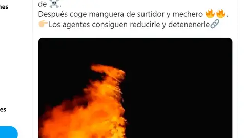 Tuit de la Policía de Alcorcón Tuit de la Policía de Alcorcón