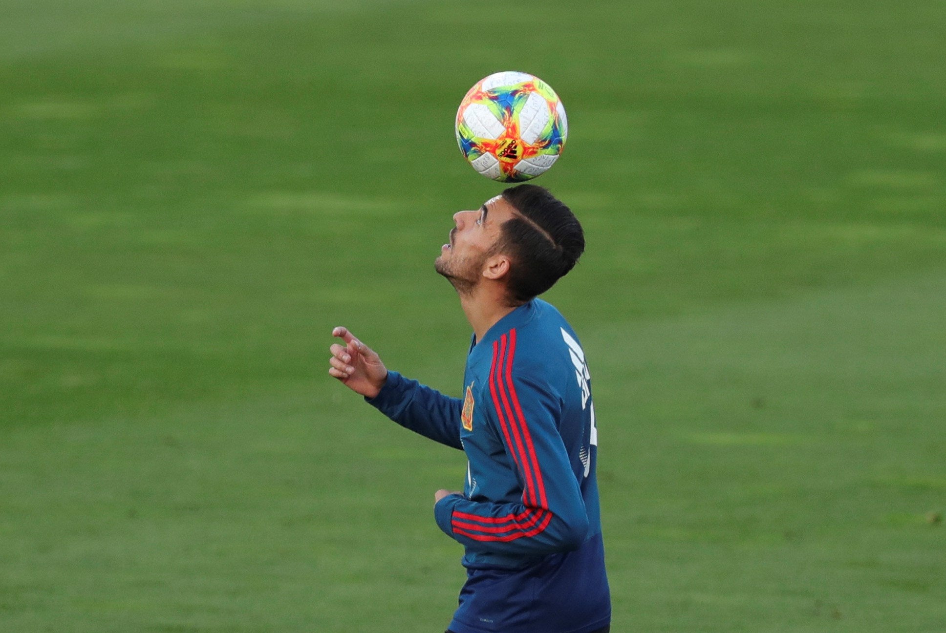 Ceballos se retira "tocado" por una contractura del primer entrenamiento de la Selección Ceballos se retira "tocado" por una contractura del primer entrenamiento de la Selección