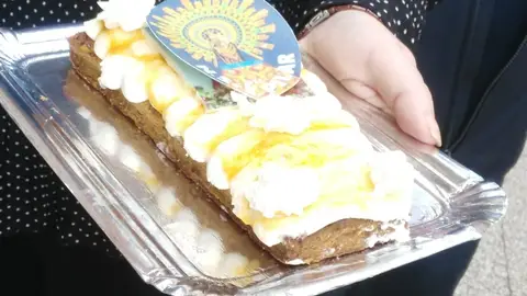 Tarta de la Virgen del Pilar Asociación de pasteleros de Álava y La casa de Aragón de Vitoria presentan la tarta de El Pilar