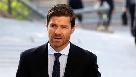 Xabi Alonso, a su llegada a la Audiencia Provincial de Madrid