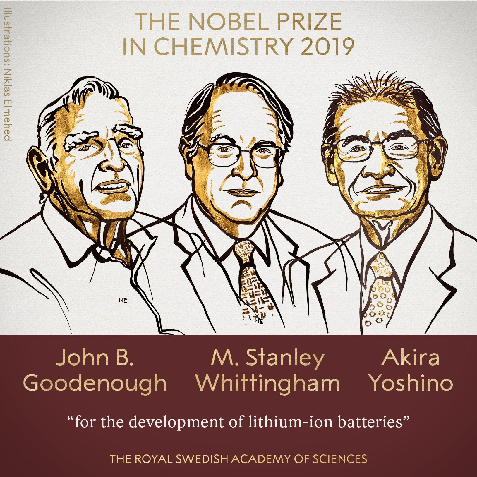 Goodenough, Whittingham y Yoshino ganan el Nobel de Química por el desarrollo de las baterías de ion-litio Goodenough, Whittingham y Yoshino ganan el Nobel de Química por el desarrollo de las baterías de ion-litio