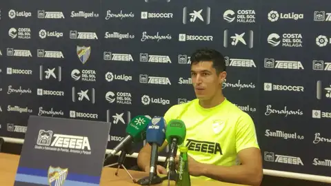 Diego González, jugador del Málaga CF Diego González, jugador del Málaga CF
