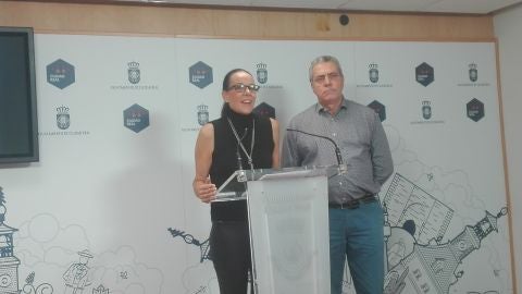 Mas&iacute;as y Crespo durante la presentaci&oacute;n de Tapearte