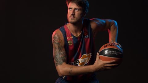 El jugador de Baskonia en la previa ante el Khimki