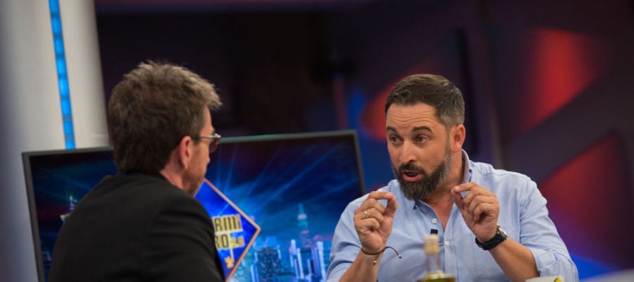Santiago Abascal, durante su entrevista en El Hormiguero Santiago Abascal, durante su entrevista en El Hormiguero