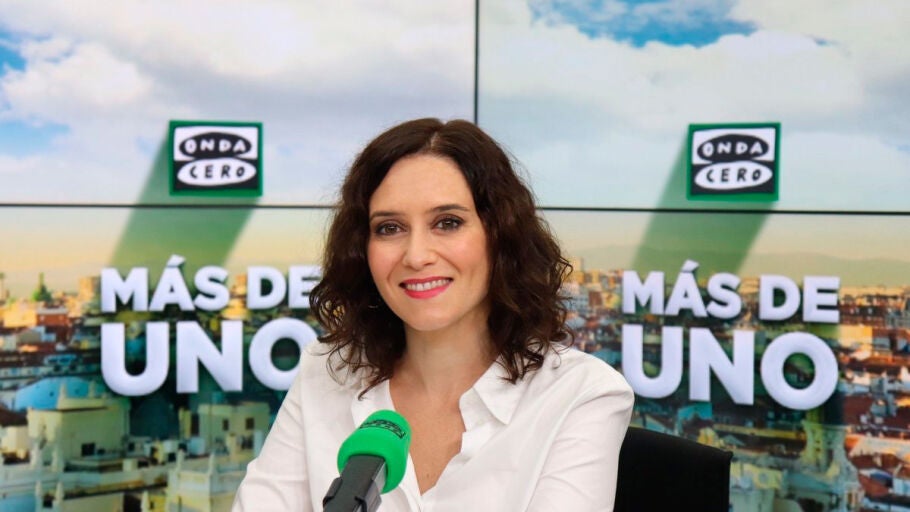 Isabel D&iacute;az Ayuso, presidenta de la Comunidad de Madrid, en M&aacute;s de uno