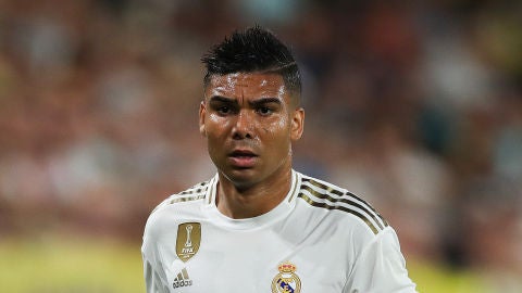 Carlos Casemiro, durante un partido con el Real Madrid