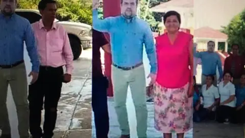 Moisés Aguilar Torre, alcalde de Pichucalco, México, ha construido una figura suya de cartón a tamaño real para ponerla en actos públicos. Moisés Aguilar Torre, alcalde de Pichucalco, México, ha construido una figura suya de cartón a tamaño real para ponerla en actos públicos.