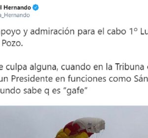 Imagen del tweet de Rafael Hernando Imagen del tweet de Rafael Hernando