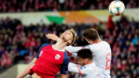 Saúl, en un balón aéreo Saúl, en un balón aéreo